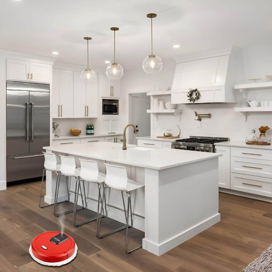 GlimmerSweep – Effortless Cleaning for Sparkling Floors Without Stress