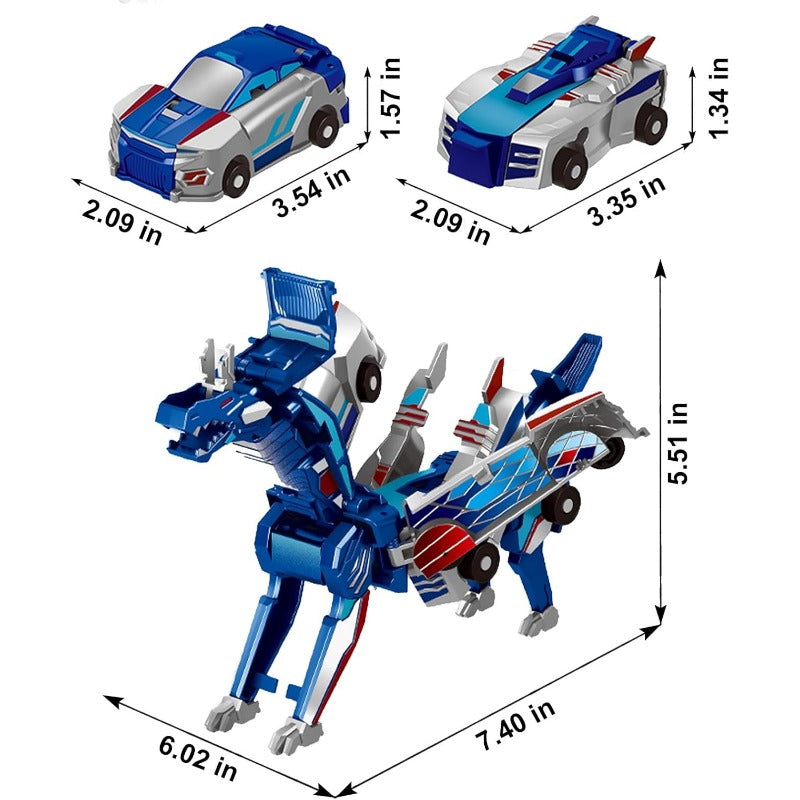 Transforming Car into a Dinosaur – Turbo Dino Model