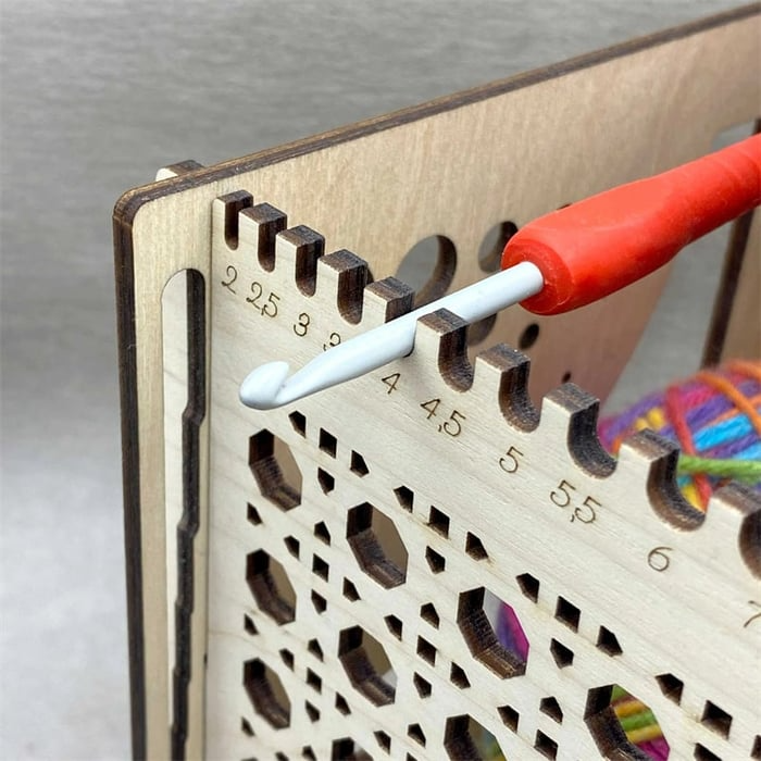 Tangle-Free Crafting Joy | Storage for Needles Scissors Supplies | Seamless Thread Movement Without Snags | KnitNest