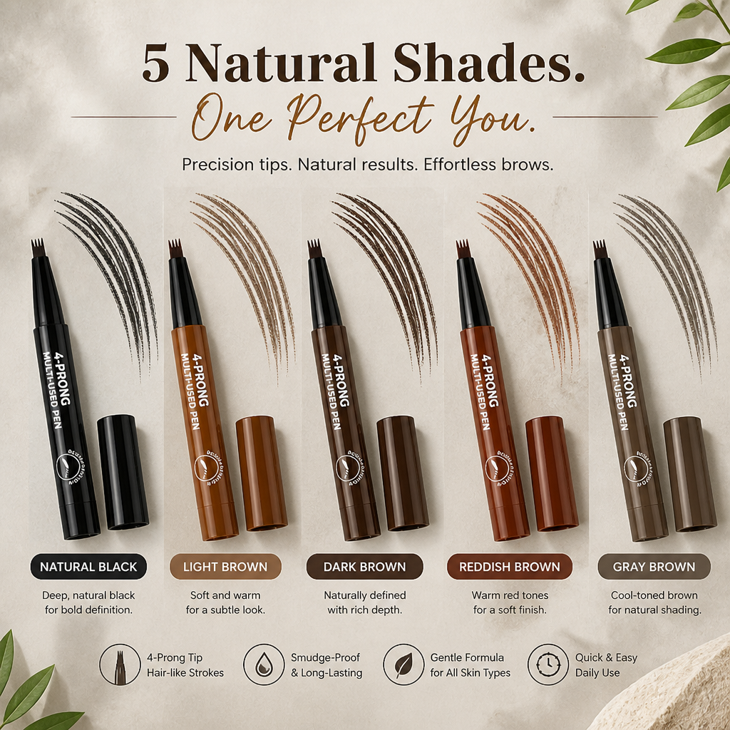 QuadraStroke™ Pen — Instantly Sculpt Brows That Command Attention and Spark Confidence