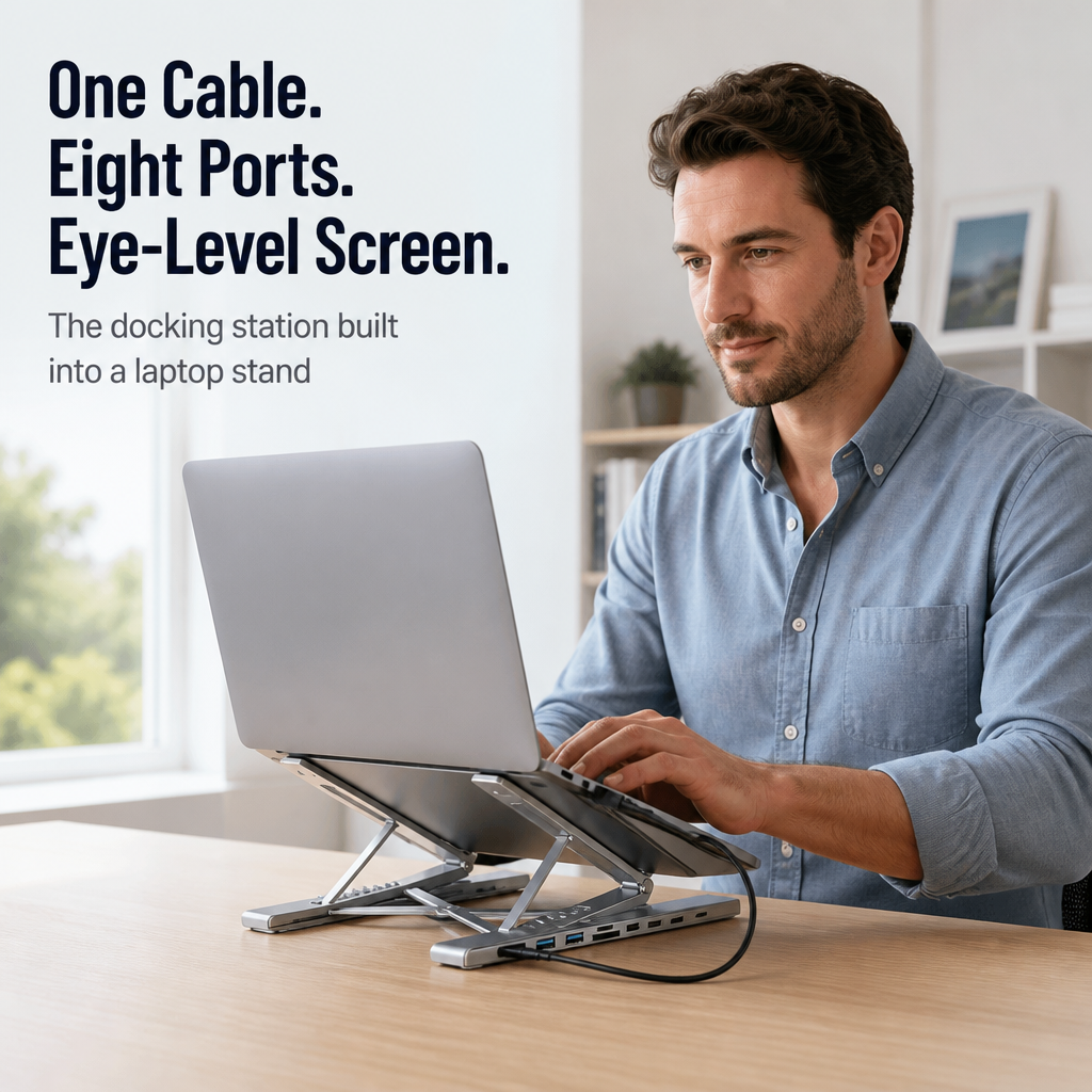 ConexaCore™ — Crush Clutter and Neck Strain with Seamless Power and Perfect Posture