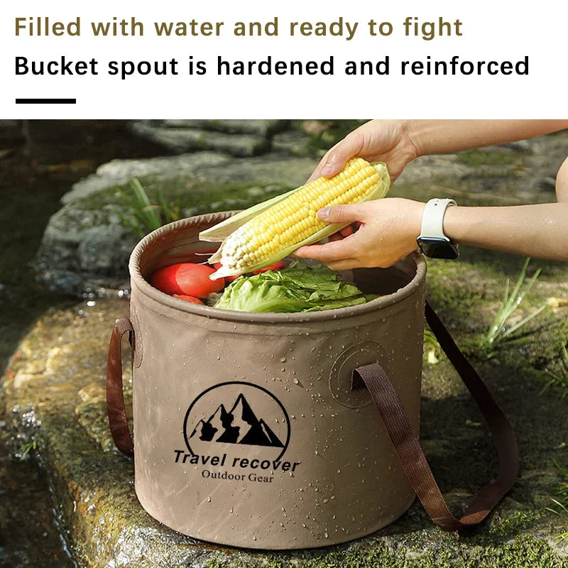 Portable PVC Water Container for Camping and Vehicle Cleaning