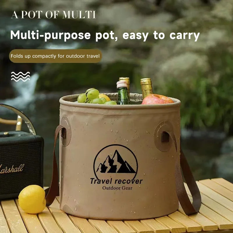 Portable PVC Water Container for Camping and Vehicle Cleaning