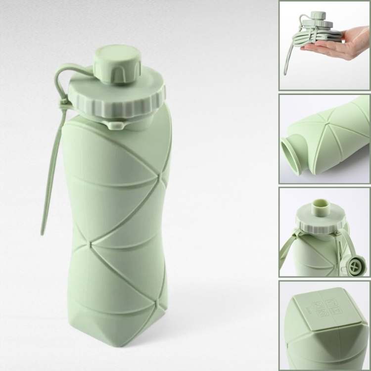 Portable Leak-Proof Sports Water Bottle - Eco-Friendly Silicone, Collapsible