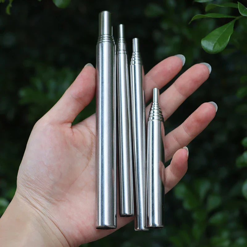 Camping Fire Blower - Collapsible Stainless Steel Pipe