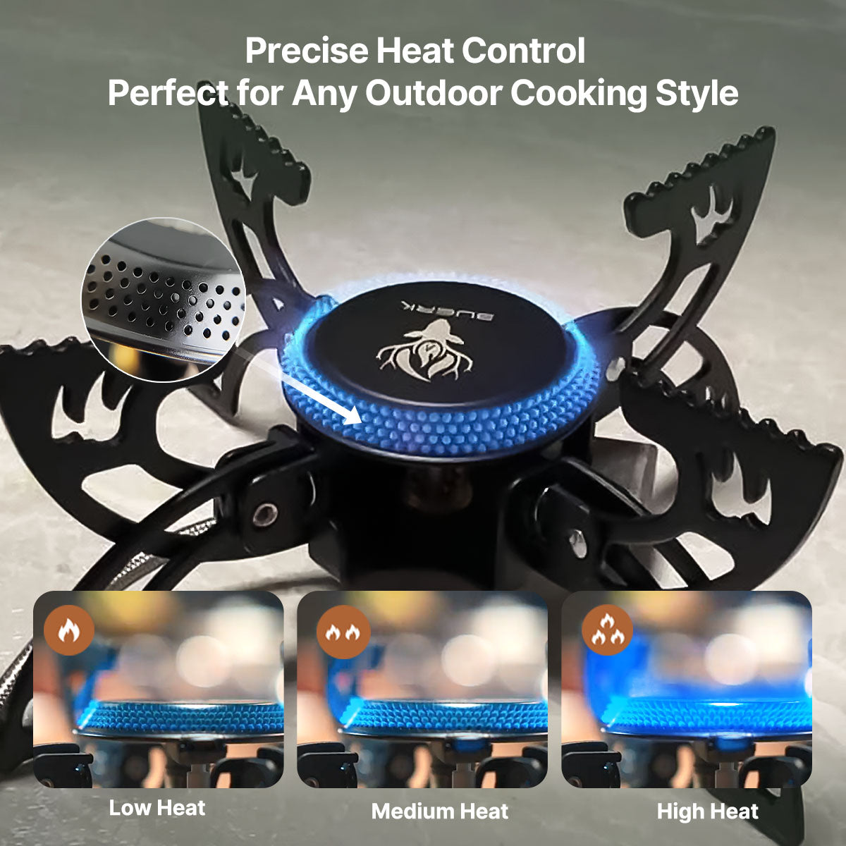 Portable Camping Burner 3800W - Compact Outdoor Stove