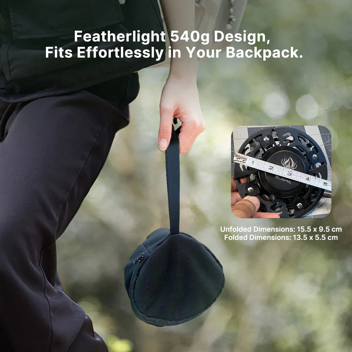Portable Camping Burner 3800W - Compact Outdoor Stove