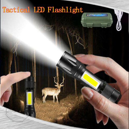Rechargeable Tactical Flashlight with 900 Lumens – Compact Design