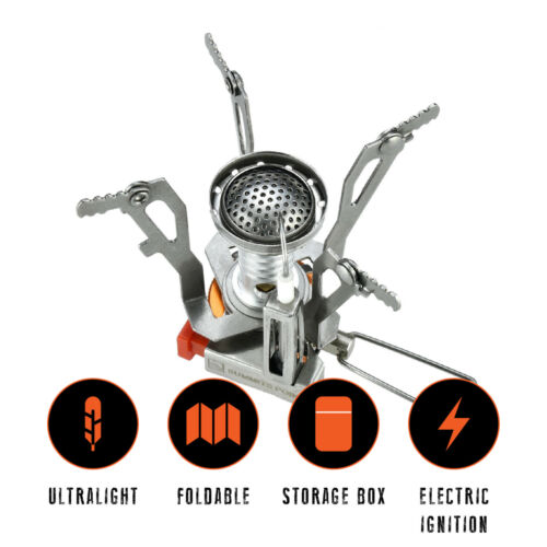 Portable Stove for Camping with Piezo Ignition System
