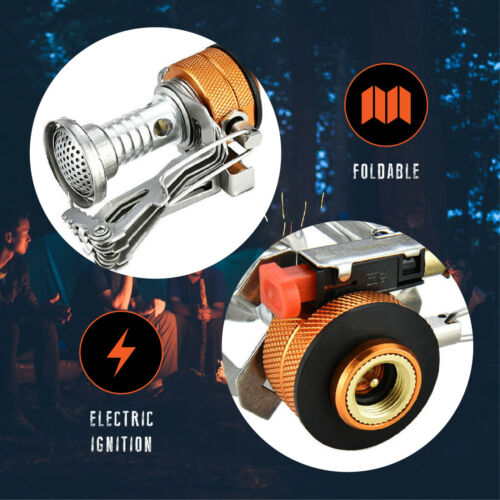 Portable Stove for Camping with Piezo Ignition System