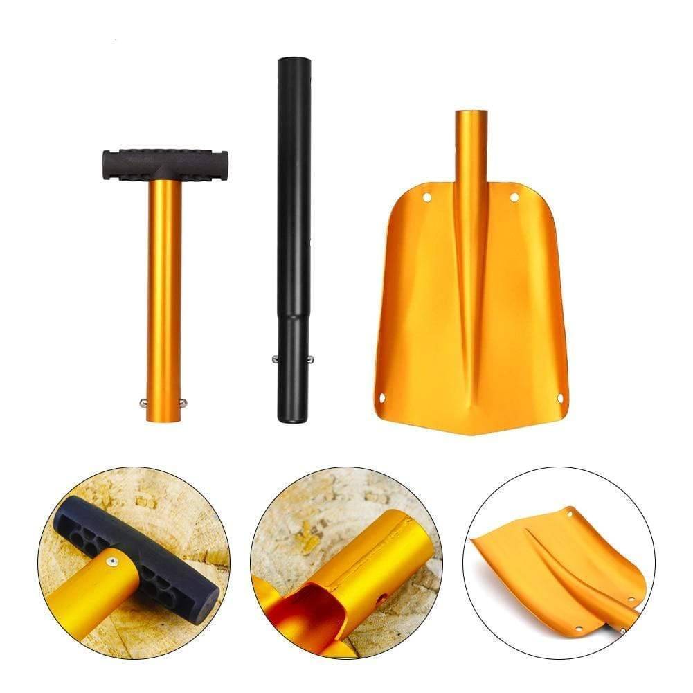 Outdoor Carbon Steel Shovel - Versatile Compact Tool