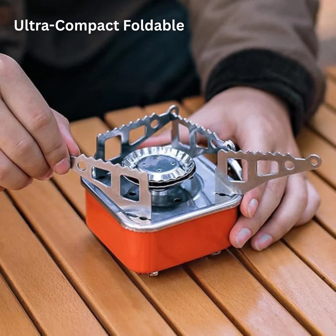 Portable Folding Gas Cooker for Camping and Outdoor Use