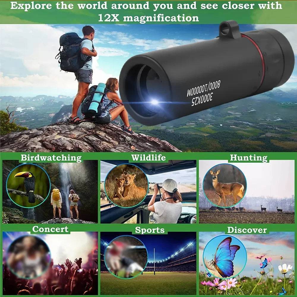 Portable High Definition Monocular for Outdoor Exploration