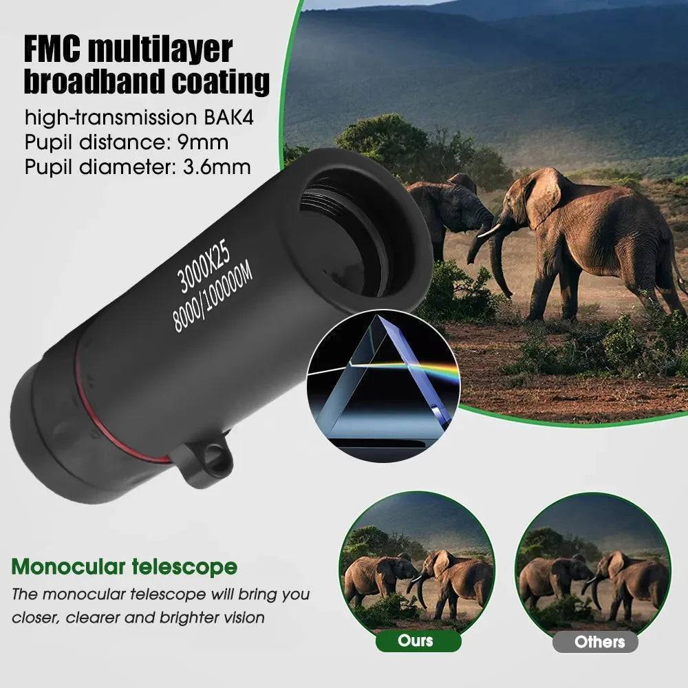 Portable High Definition Monocular for Outdoor Exploration