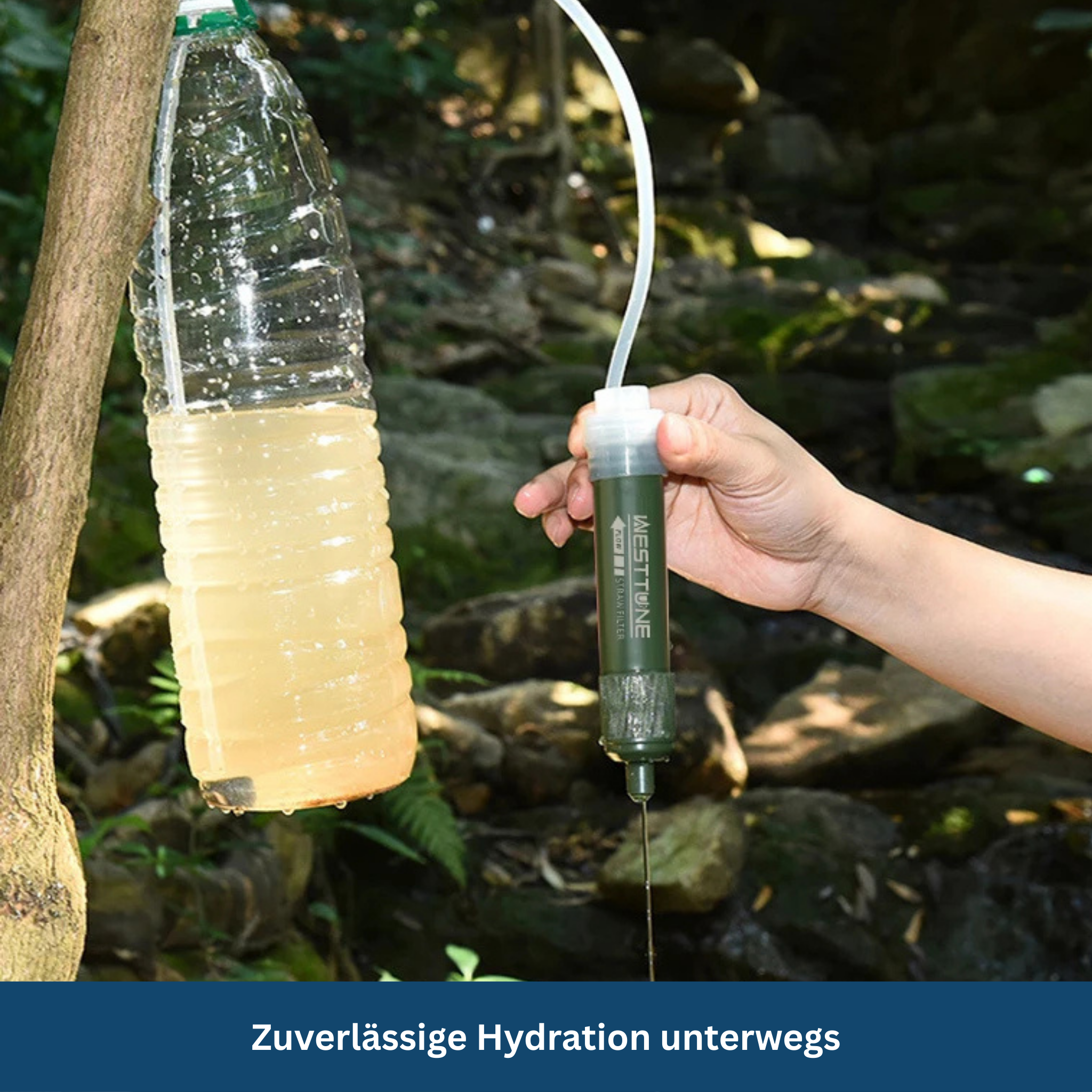 Portable Water Filter Straw for Outdoor Use