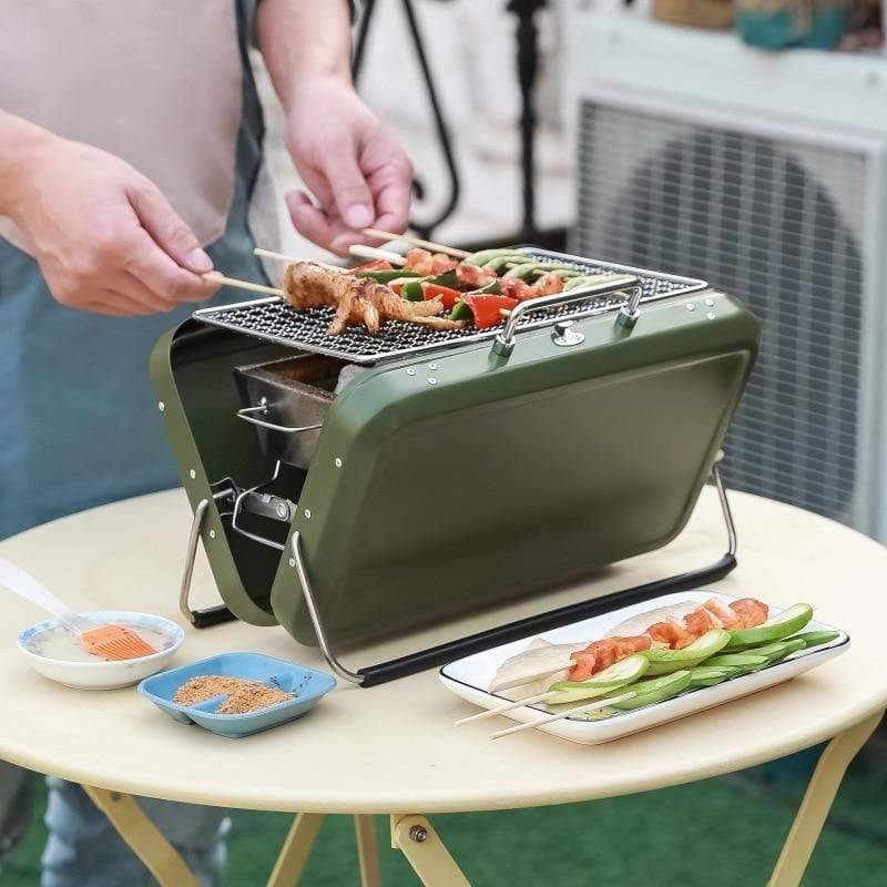 Folding Portable BBQ Grill for Outdoor Cooking – Compact Design