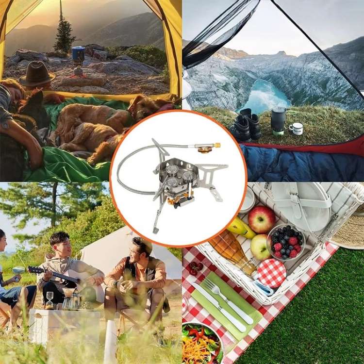 Portable Camping Stove for Outdoor Cooking with Propane Gas