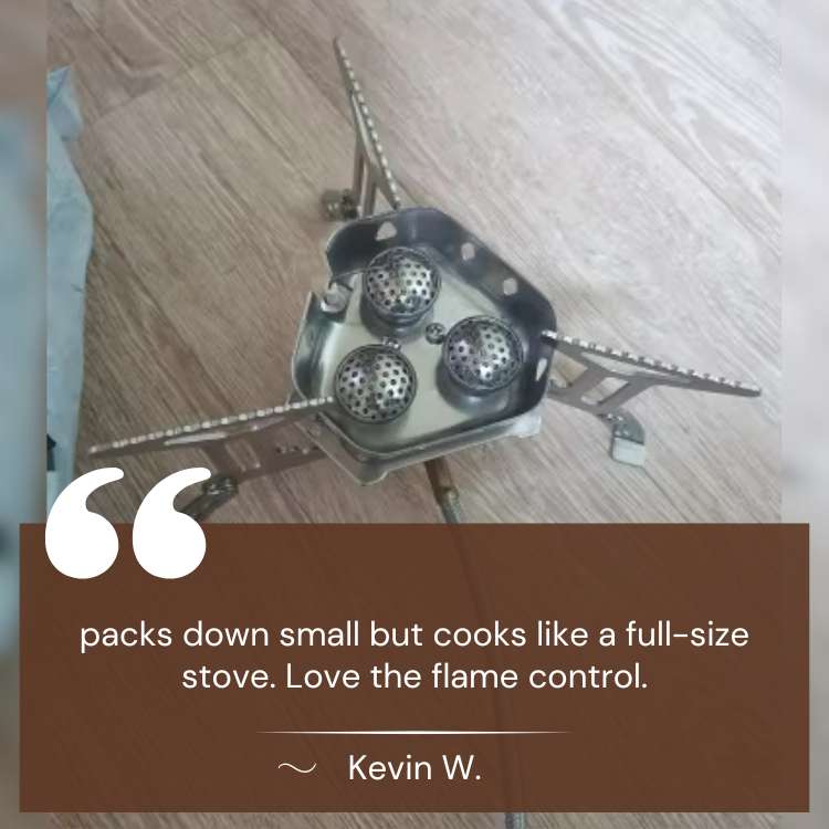 Portable Camping Stove for Outdoor Cooking with Propane Gas