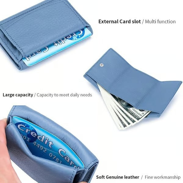 RFID Blocking Leather Wallet – Stylish, Compact and Safe
