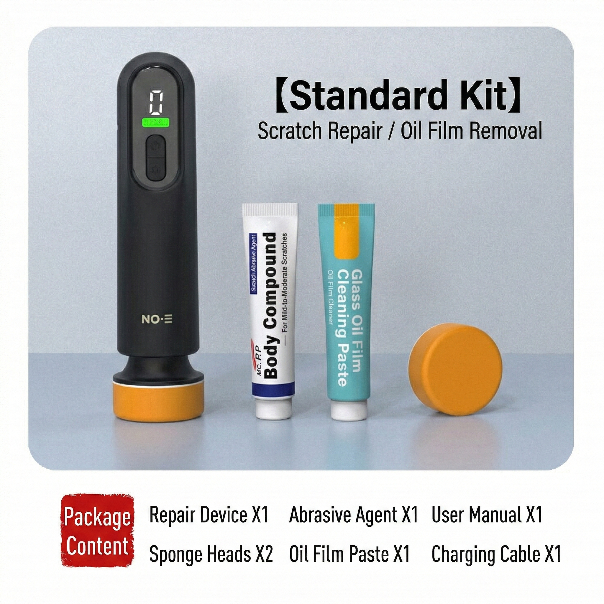 Mini Buffer Kit with Cordless Design and 3-Speed Settings