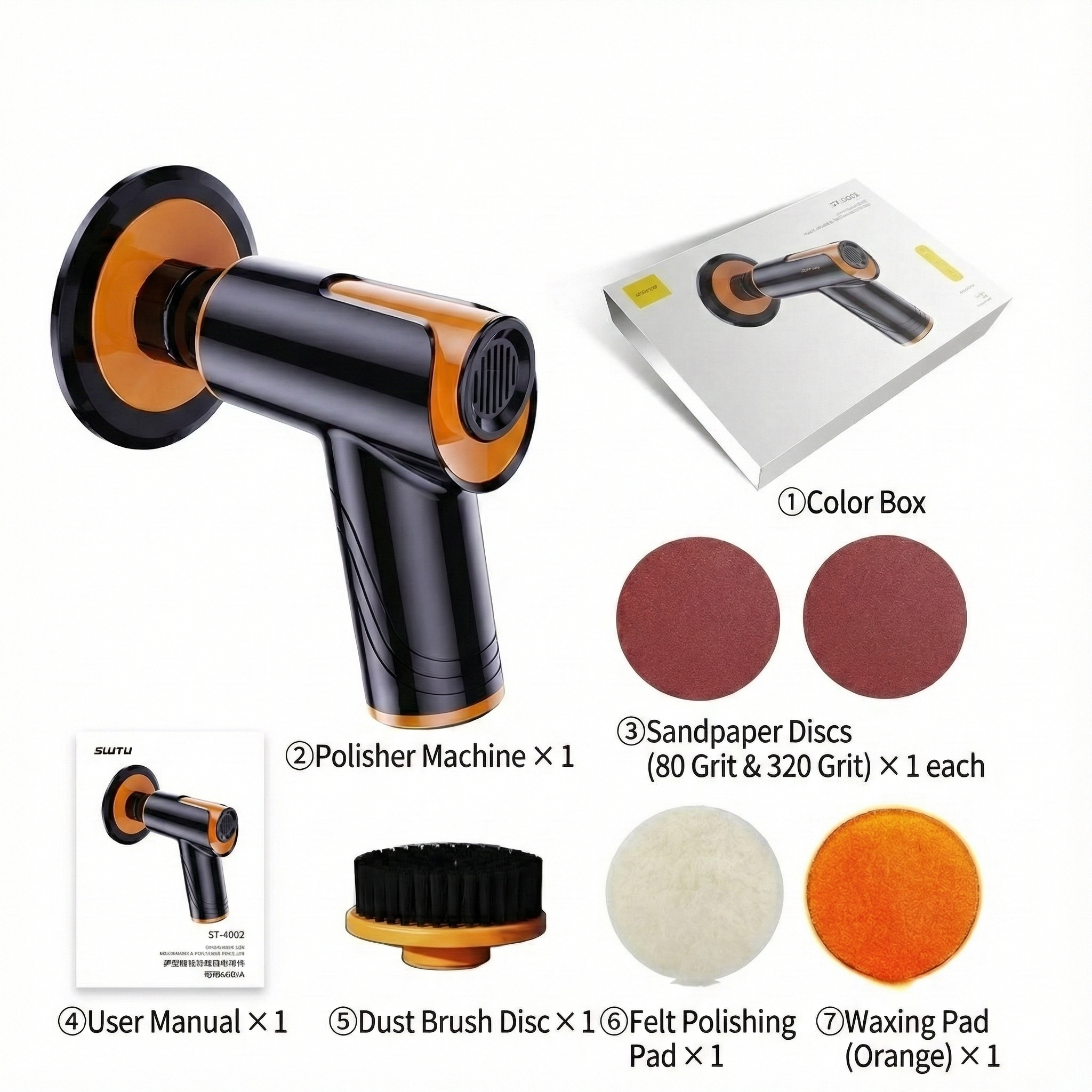 Portable Cordless Car Polishing Kit - Efficient and Strong