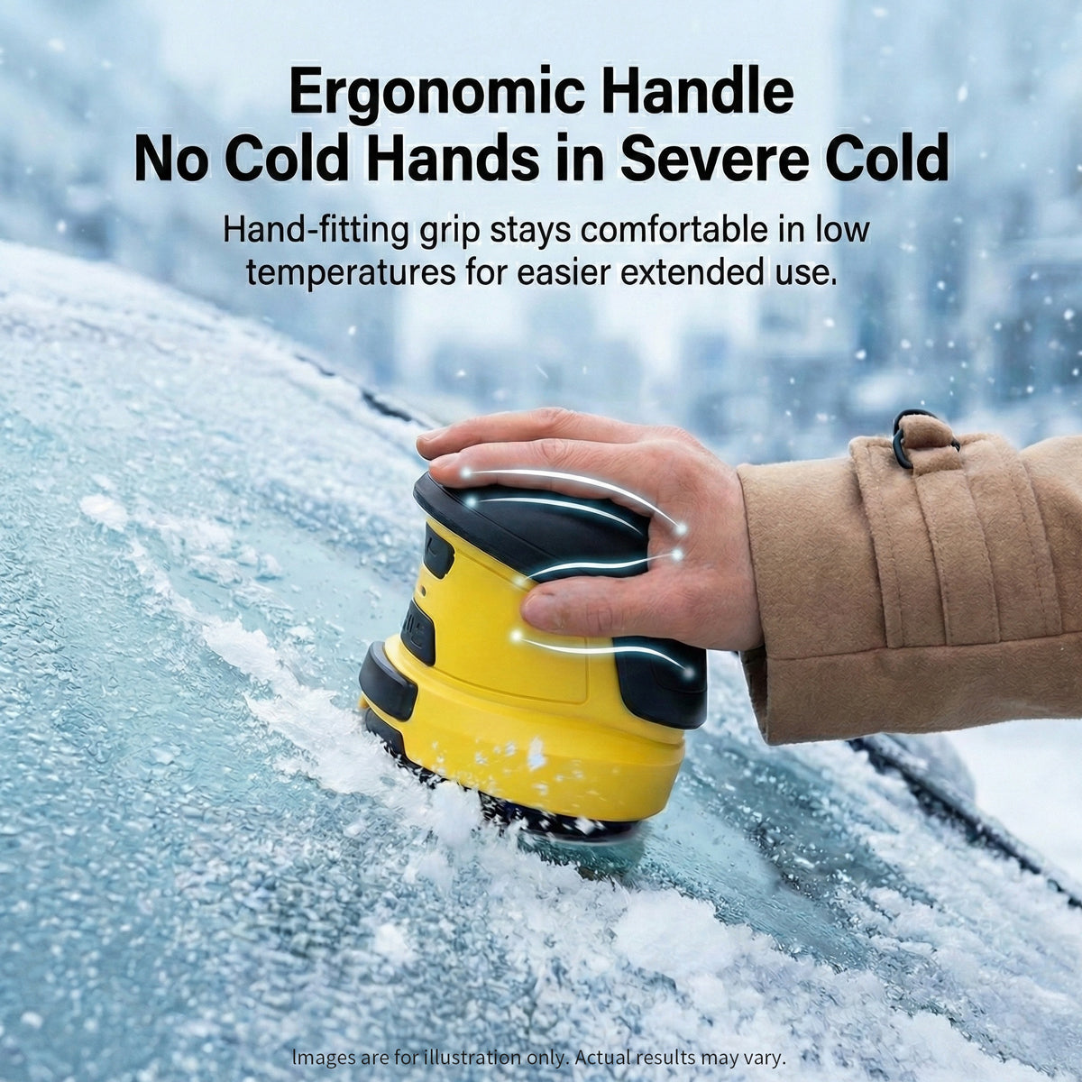 Battery-Powered Ice Scraper for Car Windows