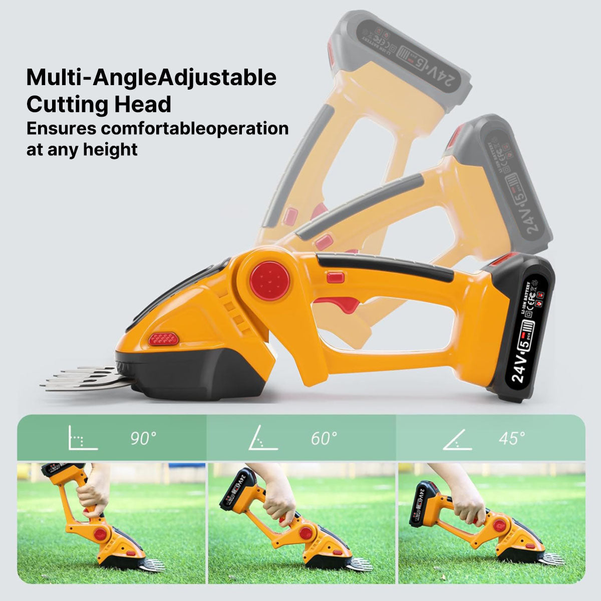 Compact Battery-Powered Hedge Trimmer