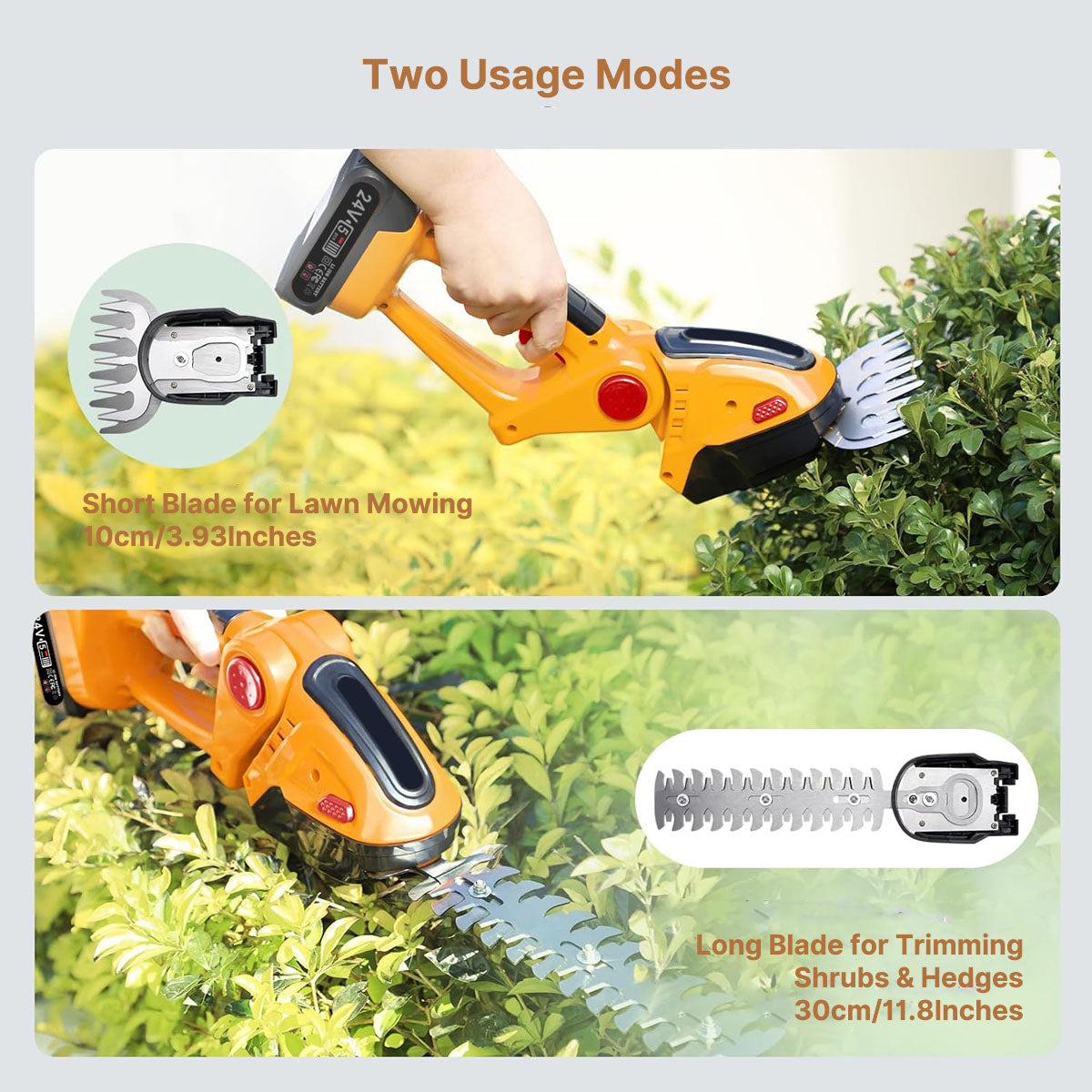 Compact Battery-Powered Hedge Trimmer