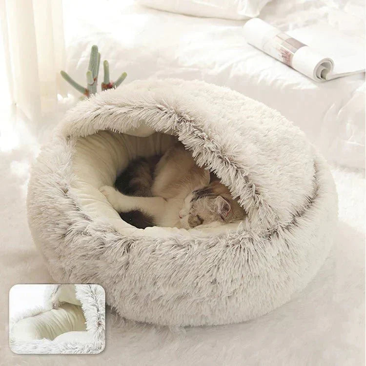 Calming Pet Bed for Dogs and Cats - Cozy Nest for Anxious Animals