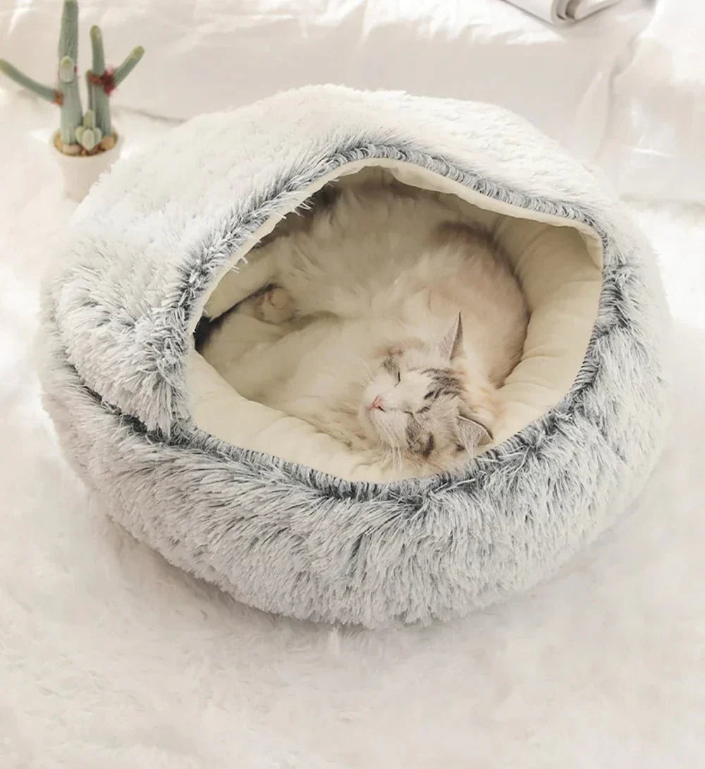 Calming Pet Bed for Dogs and Cats - Cozy Nest for Anxious Animals