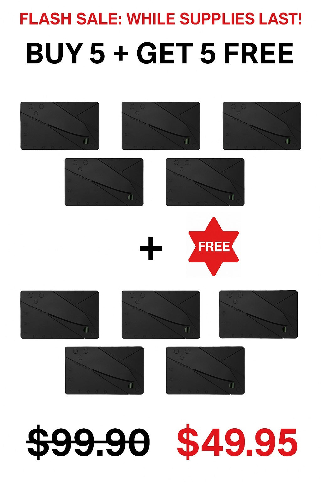 Compact Daily Carry Knife in Credit Card Size