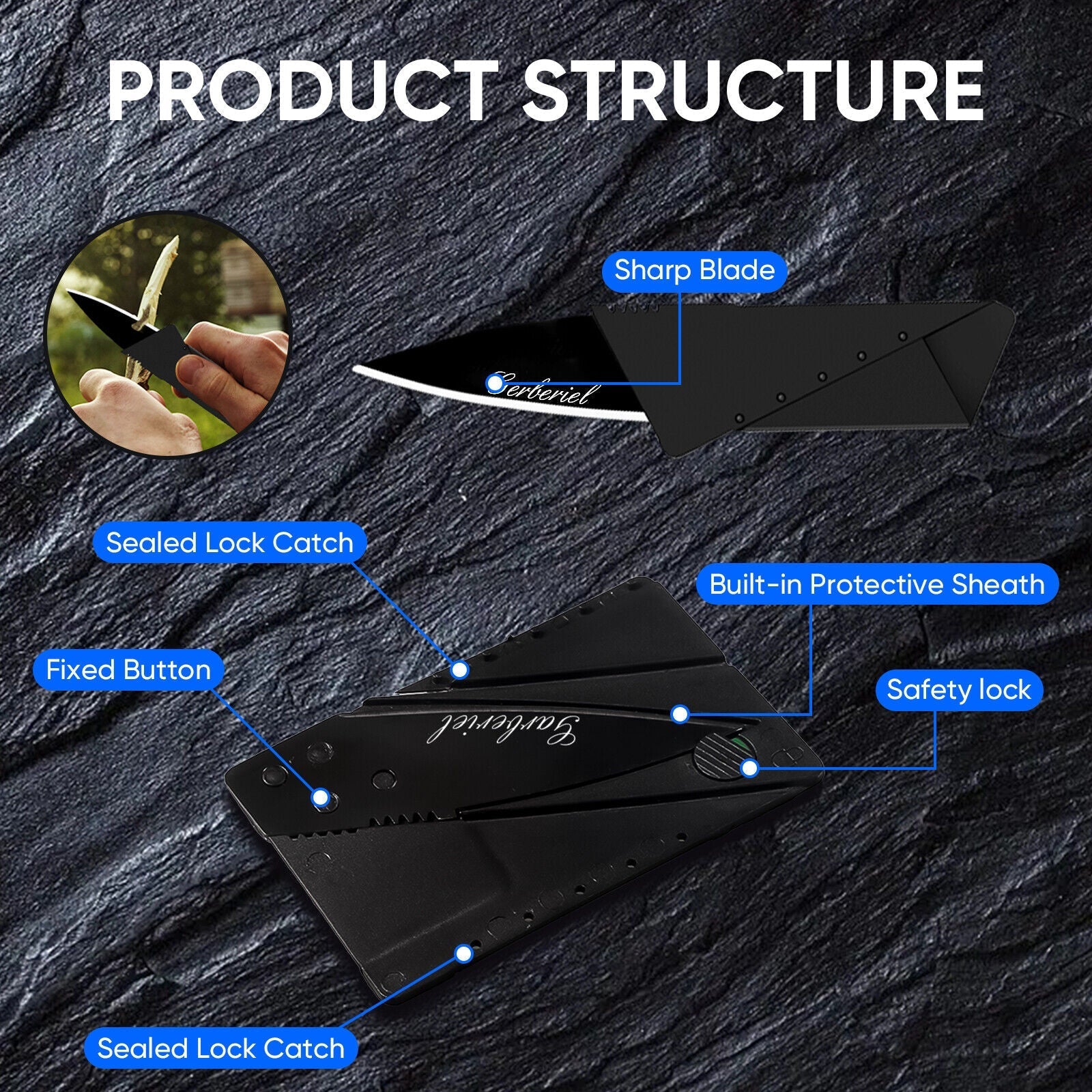 Compact Daily Carry Knife in Credit Card Size