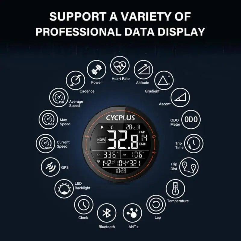 Wireless GPS Cycling Computer for Bicycles - Model M2