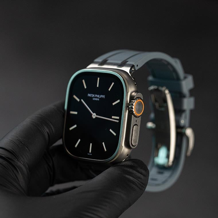 Thick Silicone Strap with Titanium Connector for Apple Watch