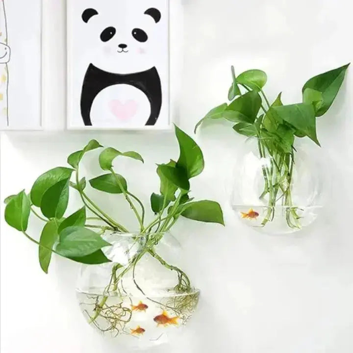 ClearView Glass Wall Planter™ — Elevate Your Space with Effortless Freshness and Modern Calm
