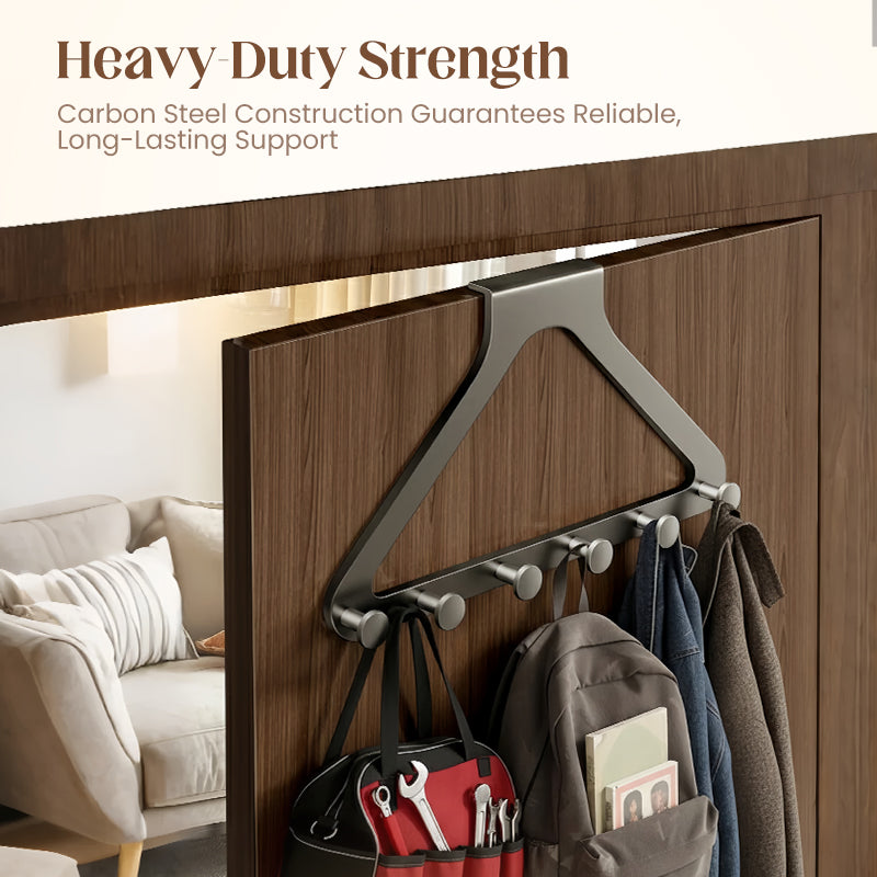 Door Hook Rack for Extra Space and Organization – No Drilling Required