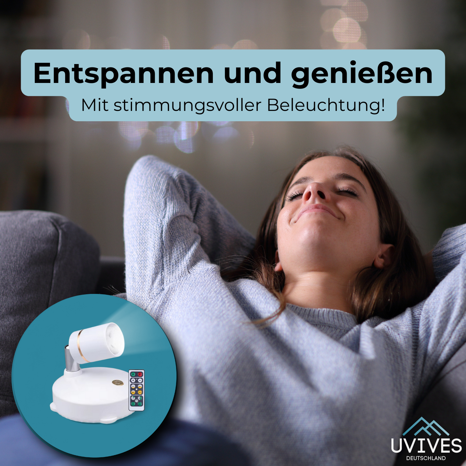Wireless LED Lamp – Dimmable with Remote, Cord-Free