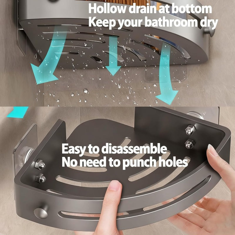 Corner Shower Shelf - No Drilling Required