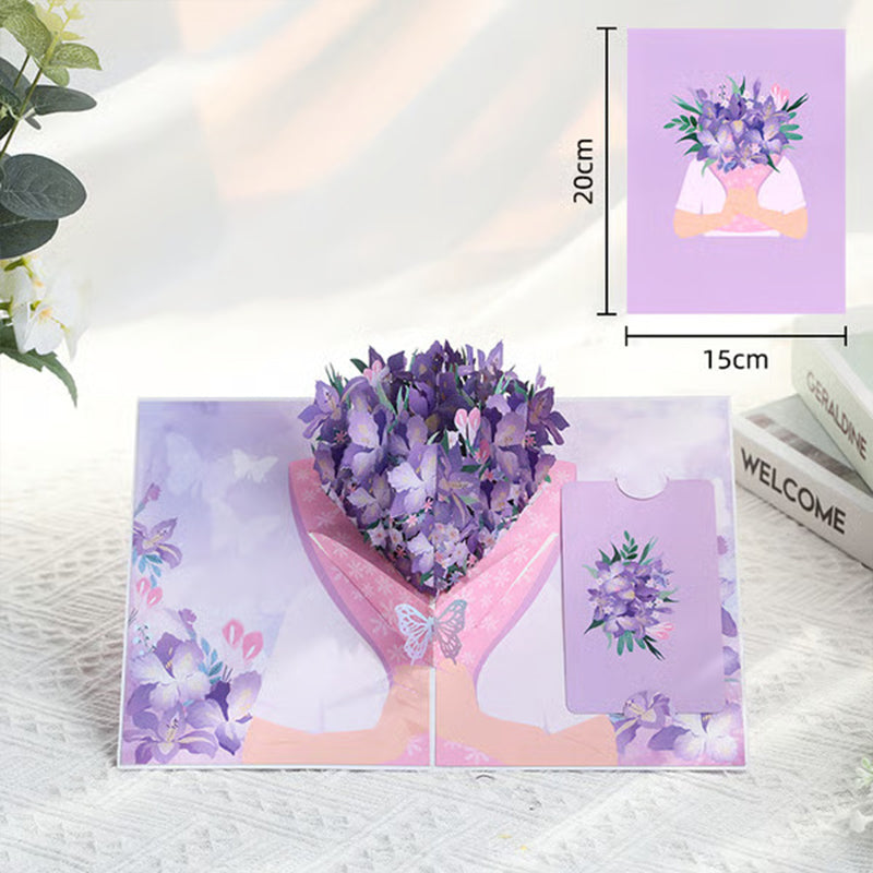 3D Pop-Up Card - Keep Love Alive with Stunning Floral Magic
