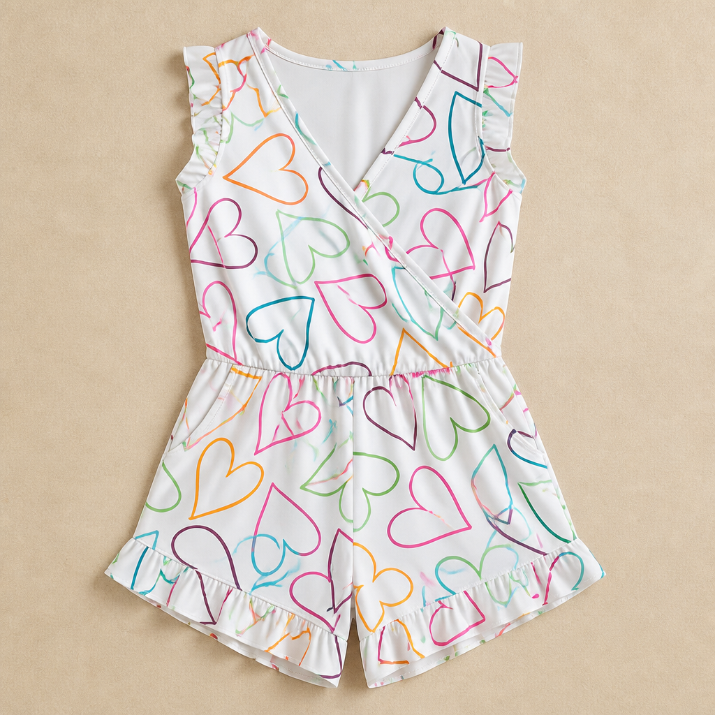 MarinaSilk™ – Ruffle Wrap-Front Nursing Swim Romper with Built-In Support