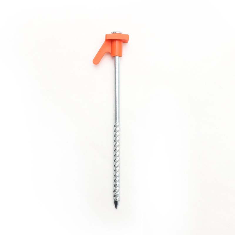 Steel Tent Stakes with Spiral Threads