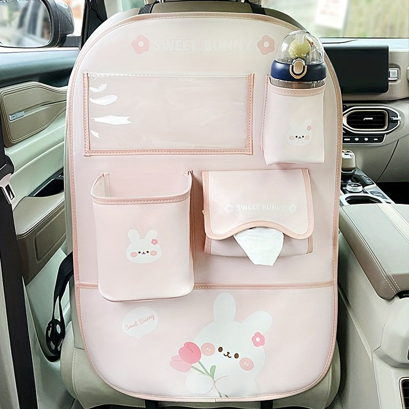 Car Back Seat Organizer with Multiple Compartments