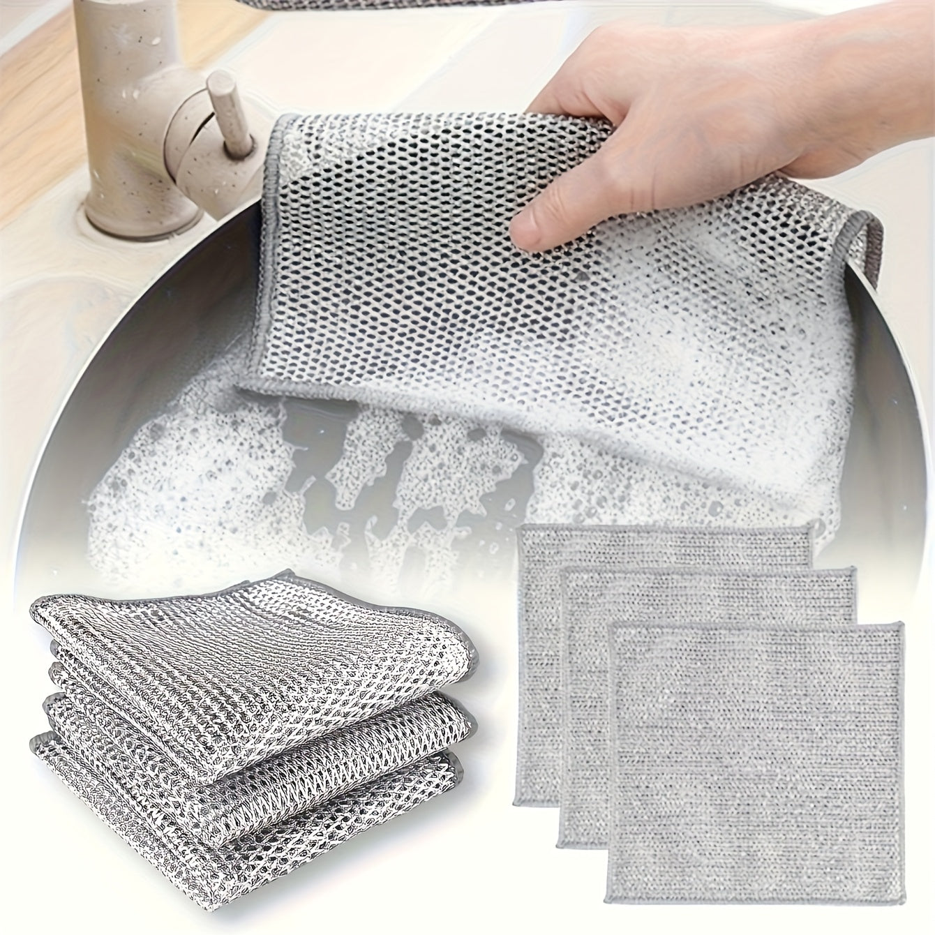 Reusable Cleaning Wipes Set of 50