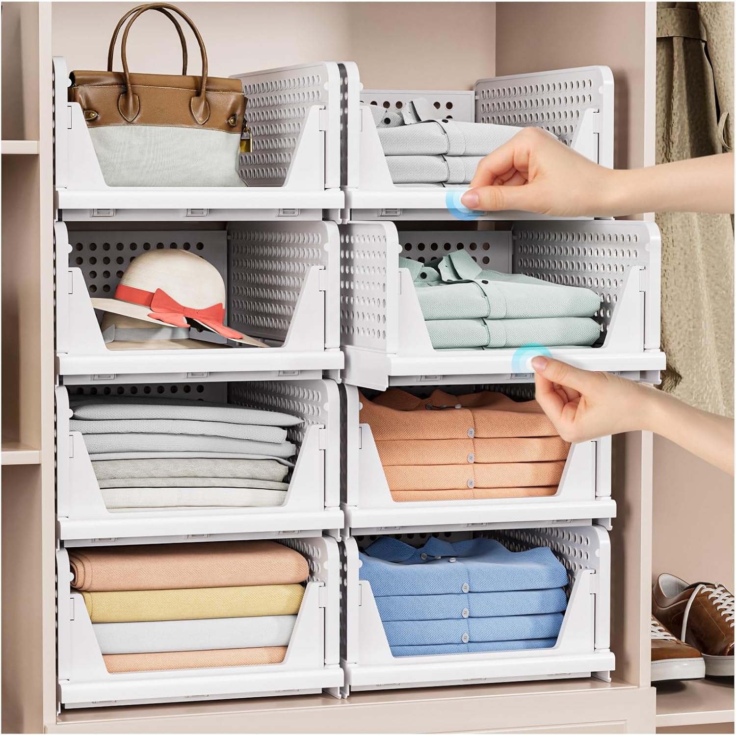 Storage Baskets for Closet Organization