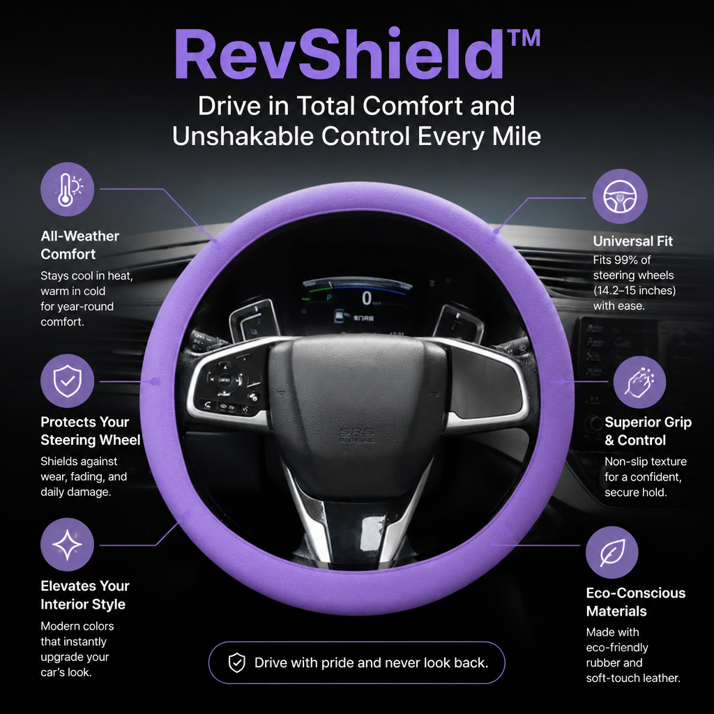 RevShield™ — Drive in Total Comfort and Unshakable Control Every Mile