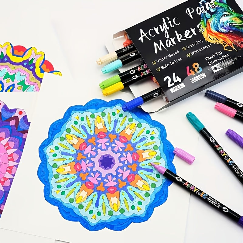 Set of 120 Acrylic Markers