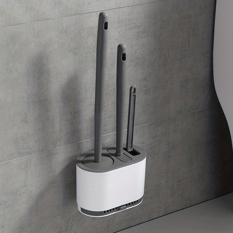 Silicone Toilet Brush with Holder
