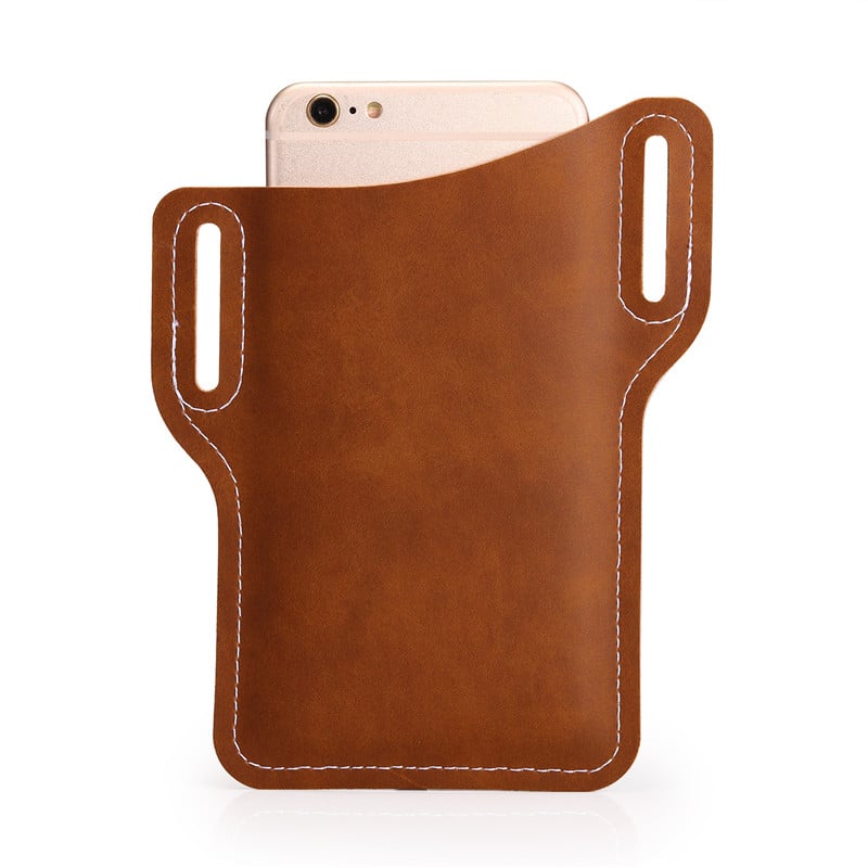 Elegant Leather Belt Bag for Your Smartphone