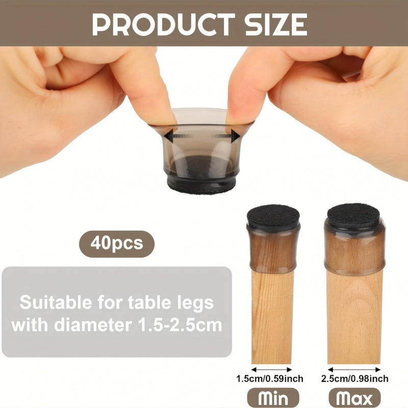 Chair Leg Felt Glides Caps