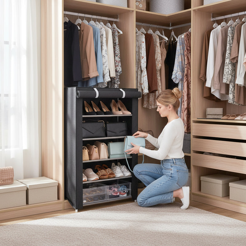 SoleHarmony – Effortless Elegance for Your Favorite Shoes – Dust-Free and Ready!